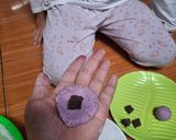 Foto langkah ke 4 dari resep Onde Onde Ubi Ungu Isi Coklat.
