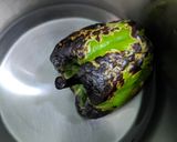 A picture of step 2 of Burnt capsicum chutney.
