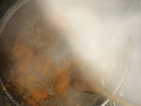 Calabacín relleno de carne cebolla y morrón