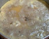 Hình bước làm 5 của món Cơm nhà với cá thu sốt cà chua, bắp bò xào đậu cove, trứng đúc pate gan, canh củ dền, xoài dưa trộn