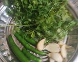 A picture of step 1 of Palak Puri.
