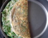 Foto del paso 2 de la receta: Omelette de espinaca fresca y muzzarella