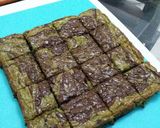 A picture of step 11 of Green Tea Cadbury Marble Fudgy Brownies.