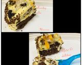 A picture of step 3 of Pull me up mango cake with chocolate sponge.