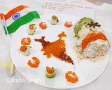 A picture of step 7 of Tricolour puttu.