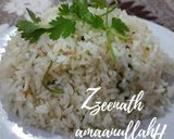 A picture of step 2 of Baghare Chawal or Leftover Tempered Rice.