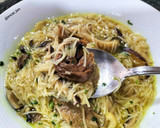 Foto del paso 7 de la receta: Sopa de verduras con fideos y setas al curry