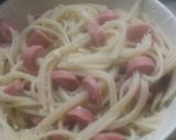 Foto del paso 4 de la receta: Spaghetti con salchichas en brochette🍝