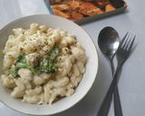 Foto langkah ke 8 dari resep Broccoli Chicken Mac and Cheese.