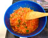 A picture of step 6 of Tomato Basil Sauce with Mascarpone & Parmesan Cheese.