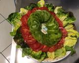Une image de l'étape 6 de Salade de tomates tricolores à la laitue rougette et mozzarella di buffala.