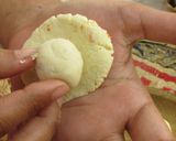 A picture of step 8 of Orange Sandesh.