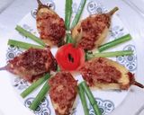A picture of step 4 of Stuffed white eggplants.