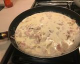 Foto del paso 3 de la receta: Fideos a la parisienne con crema jamón y pollo. Delicioso 😋