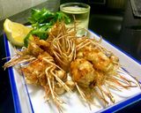 รูปขั้นตอนการทำที่ 4 ของ คางกุ้งแชบ๊วยทอดสมุนไพร