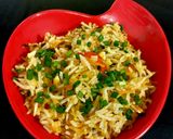 A picture of step 4 of Mexican fried rice.
