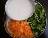 A picture of step 2 of Carrot-Spinach Raita.