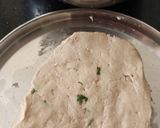 A picture of step 3 of Chessey garlic naan sticks.