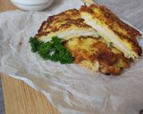Sajttal, sonkával töltött cukkini röszti recept fázis 4 fotója