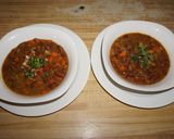 A picture of step 3 of Vegan Porotos Canela with Vegetables, Jon Style.