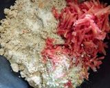 A picture of step 3 of Gajar urad vada.