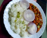 A picture of step 17 of Rajma chawal.