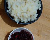 A picture of step 2 of Beetroot Tikki.