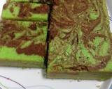 Cara Membuat Cake marmer pandan keju 4