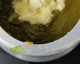 A picture of step 12 of Sarson ka saag.