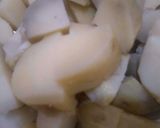 A picture of step 1 of Jeera aloo.