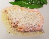 A picture of step 7 of Sous vide salmon in a butter, ginger and lemon sauce.