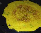 A picture of step 2 of Cucumber chilla.