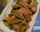 Foto langkah ke 7 dari resep Ase cabe ijo, Lidah sapi plus tahu.