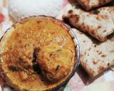A picture of step 3 of Aalu kofta curry.