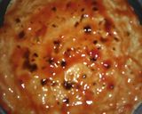 A picture of step 2 of Roti pizza(leftover chapati).