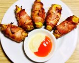 Hình bước làm 2 của món Thịt Ba Chỉ Xông Khói Cuộn Bơ Nướng