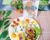 Hình bước làm 3 của món Cơm Phần"Thỏ Con Xinh Xắn"