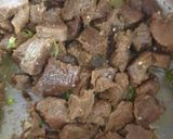 A picture of step 4 of Beef biryani.