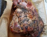 A picture of step 2 of My Roast mint & Corriander Lamb.
