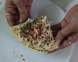 A picture of step 7 of Sandwich Masala Papad.