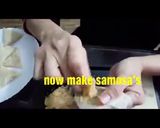 A picture of step 3 of Chicken cheese samosa.