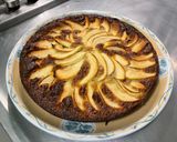 Une image de l'étape 11 de Flan aux pommes, vanille et fromage blanc (nappage myrtilles citron).