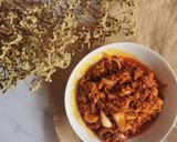 Gambar langkah 5 resipi Sambal telur hancus bawang.