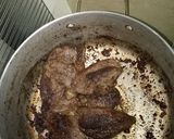A picture of step 1 of Ugali, sufuria grilled beef and green#author marathon.