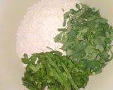 A picture of step 1 of Hariyali Thepla.