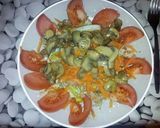 Foto del paso 5 de la receta: Ensalada templada con champiñones al ajillo