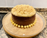 Foto del paso 12 de la receta: Tarta con crema pastelera de turrón