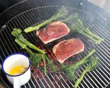 Duck breast ‘yakitori’ with garlic mushrooms and tender stem broccoli recipe step 4 photo