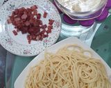 Foto langkah ke 5 dari resep Spagetthi Carbonara ala Filipino.