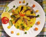 A picture of step 3 of Fried rice with haldi(Haldi have medical properties for health).